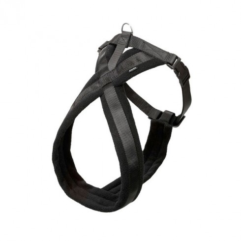 Harnais noir en nylon pour grand chien