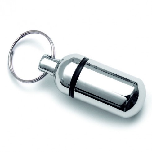 Tube adresse chromé pour chien