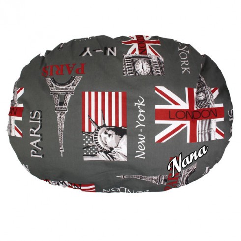 Coussin pour chien Paris London 