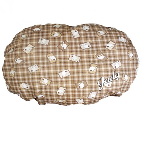 Coussin chien personalisé prénom animal 