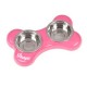 Gamelle pour chien en forme d'os personnalisé prénom