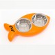 Gamelle en forme de poisson pour chat