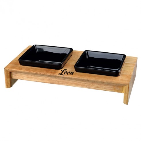 Set écuelles de luxe pour chien personnalisé