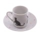 Set de tasse expresso chat