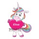 Licorne personnalisée prénom