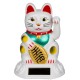 Chat mouvant blanc solaire