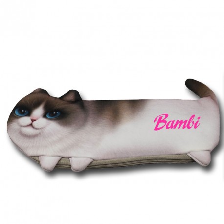 Porte monnaie chat personnalisé prénom