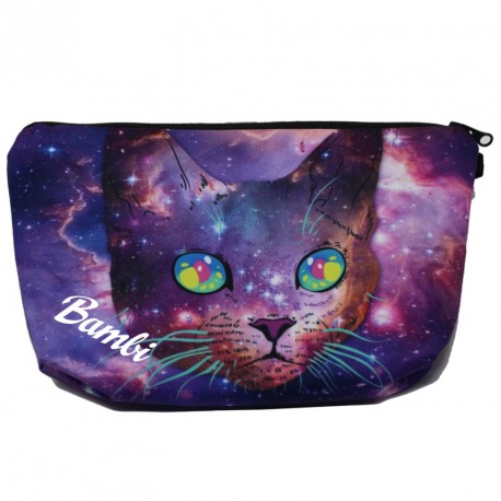 Porte monnaie chat personnalisé prénom