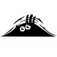 Stickers monstre noir