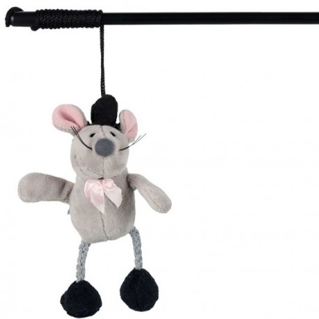Jouet canne pour chat avec souris