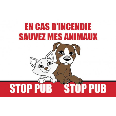 Stickers Stop Pub PET ALERT