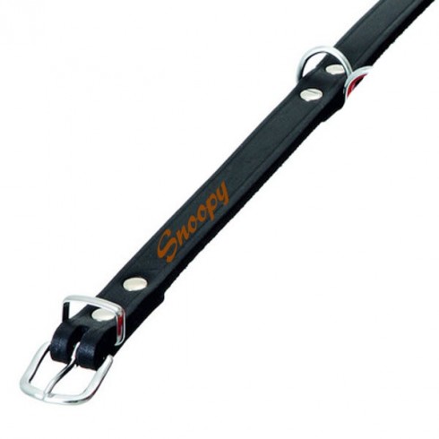 Collier cuir Rondo noir