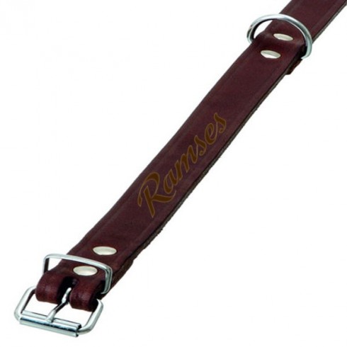 Collier cuir Rondo Marron