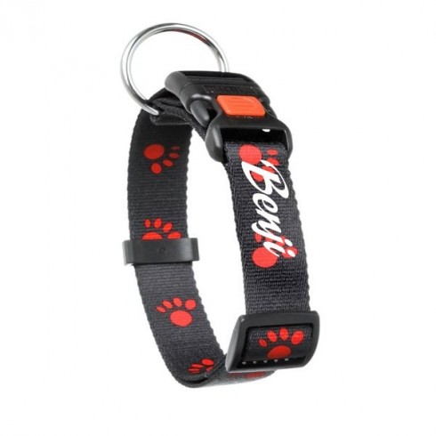 Collier Art Joy noir motif pattes