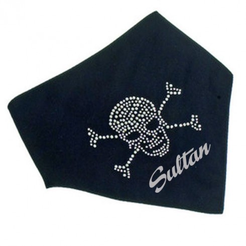 Foulard noir avec logo pirate