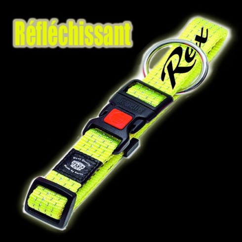 Collier fluo Art Sportiv plus Reflex Jaune
