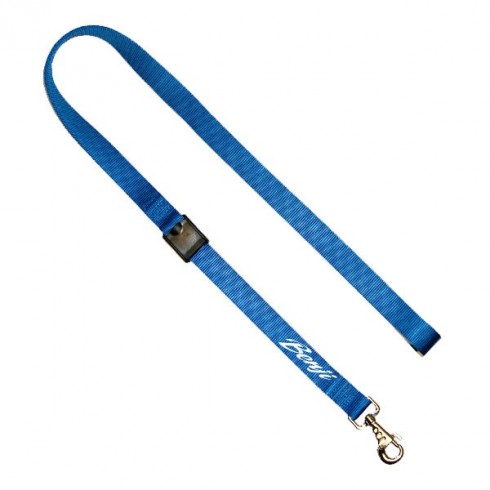 Laisse d'education chien personnalisée bleue