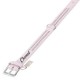 Collier pour chien en cuir rose pastel avec strass luxueux personnalisé