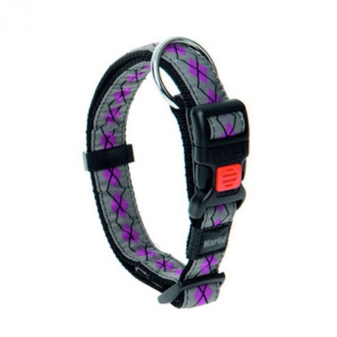 Collier pour chien Rhombe Rose