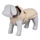Manteau beige pour chien avec capuche