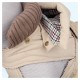 Manteau beige pour chien avec capuche