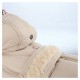 Manteau beige pour chien avec capuche