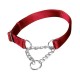 Collier semi étrangleur pour chien Rouge